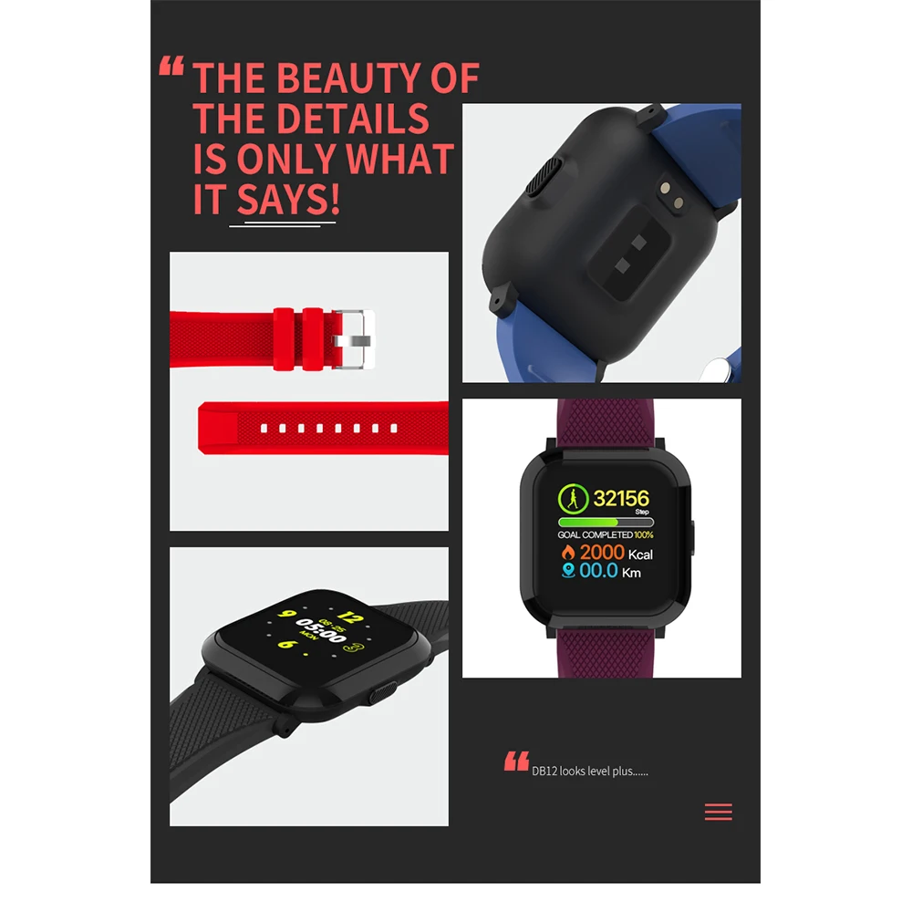 SZMUGUA Bluetooth Smart Bracelet For Men IP68 Waterproof Heart Rate Monitor Sports Activity Fitness Tracker watch | Электроника