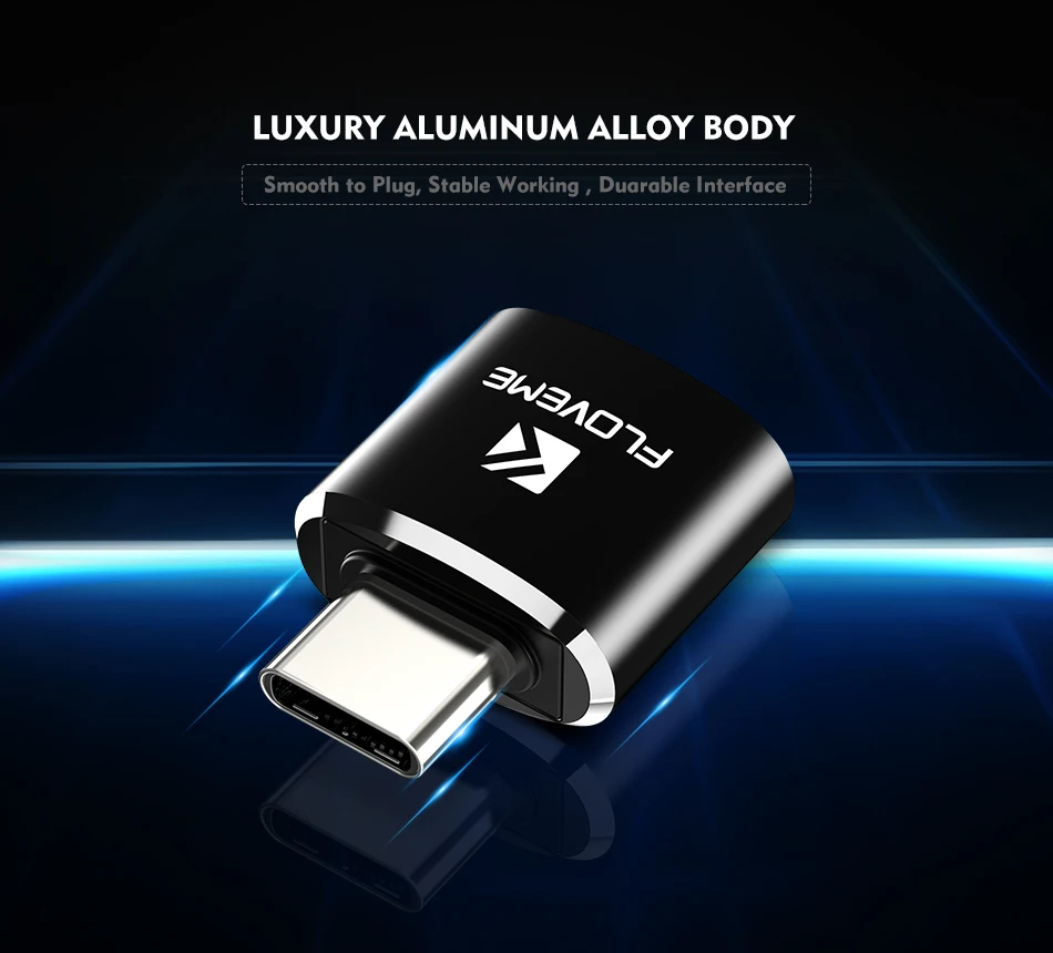 FLOVEME Тип C OTG адаптер Micro USB переходник с внутренней резьбой флеш-накопитель USB с гнездовым для Тип-C штепсельный преобразователь, адаптер для samsung S8 huawei Oneplus
