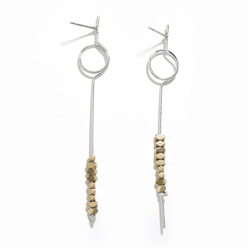 Модные серьги из бисера для женщин аксессуары сплав стержень круг