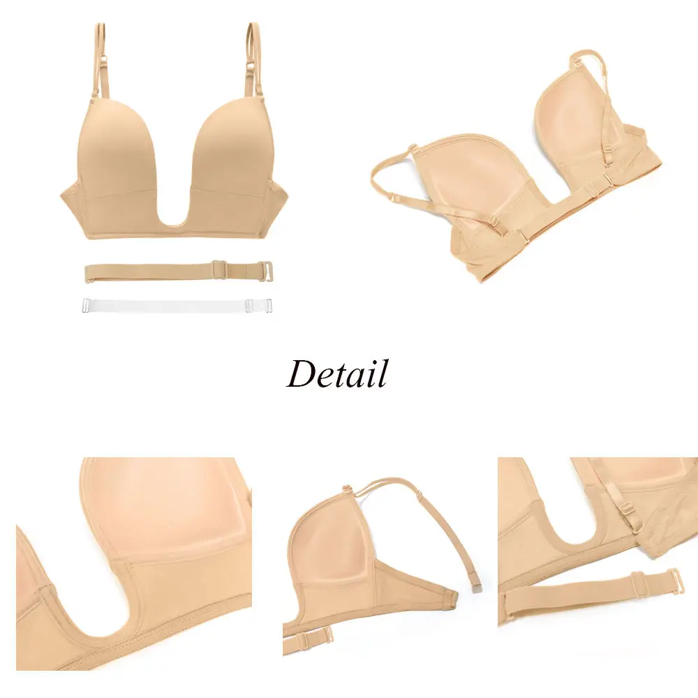 Черный бюстгальтер с эффектом пуш ап размера плюс женские пикантные Lingeirie