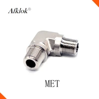 stainless steel 316 male elbow 18 14 38 double male npt tube fittings