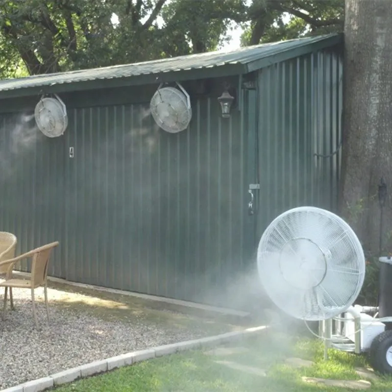 

C123 304 stainless steel fan ring with 4 nozzle seats sprayer mist fan ring for cooling mist system water sprayer fine fog ring