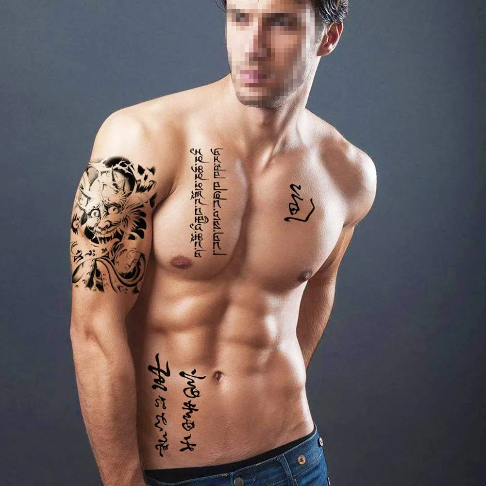 Временные татуировки наклейки 14 листов рукава поддельное тело | рука плечо грудь