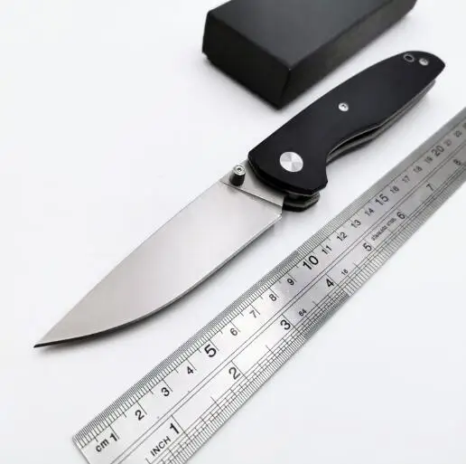Black Шарикоподшипник складной нож D2 Порошок сталь лезвие G10 Ручка Открытый Отдых выживания подарок ножи Охота тактический EDC инструменты - Цвет: Black