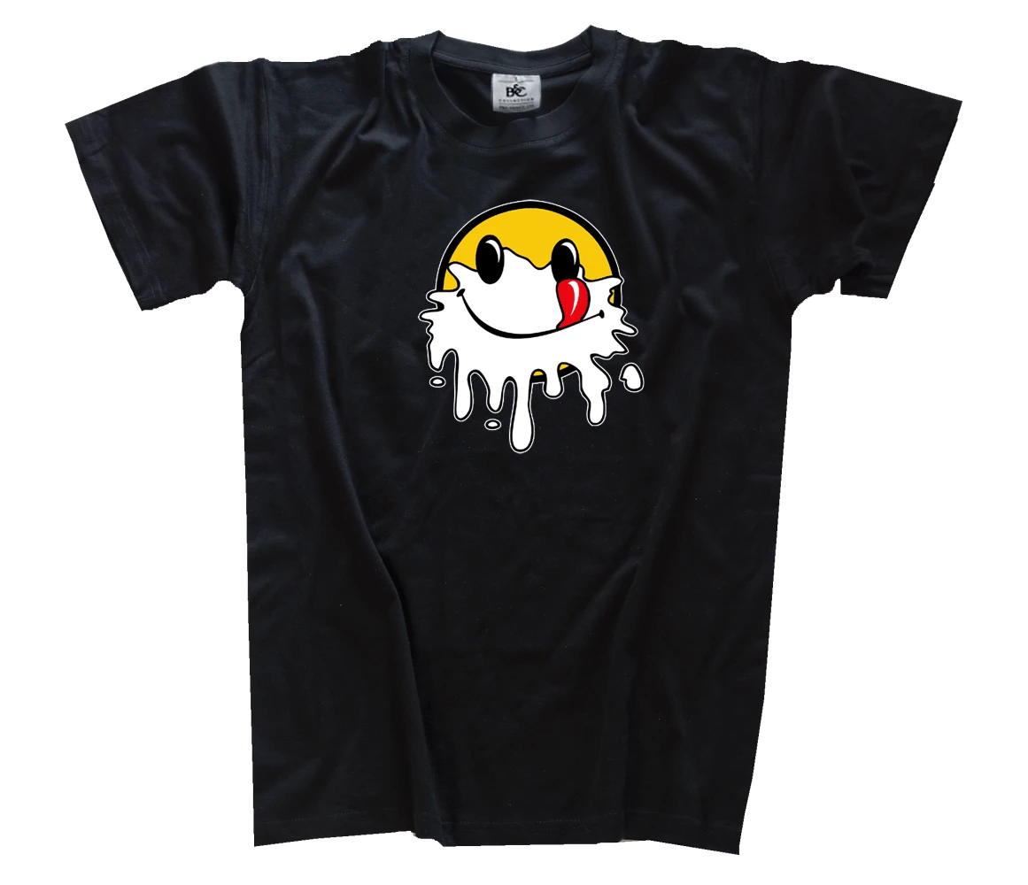 Смайлик крем на лице comeshot диплом funshirt футболка S 3XL|Мужские футболки| |