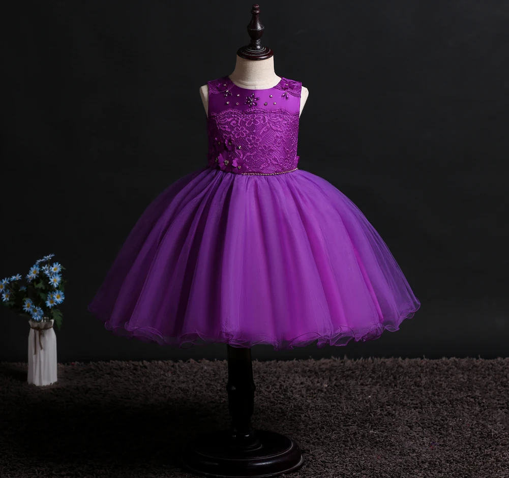 New Baby Girl Clothing girls dress European and American sleeveless Lace Full Moon Wedding Child Princess | Детская одежда и обувь