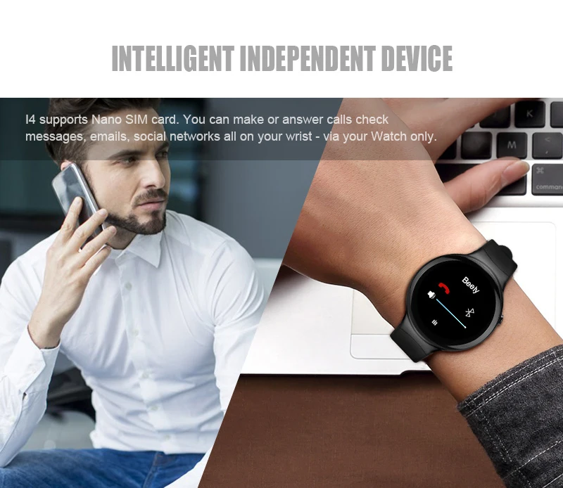 Kingwear I4 умные часы спортивные Шагомер камера водонепроницаемая поддержка gps