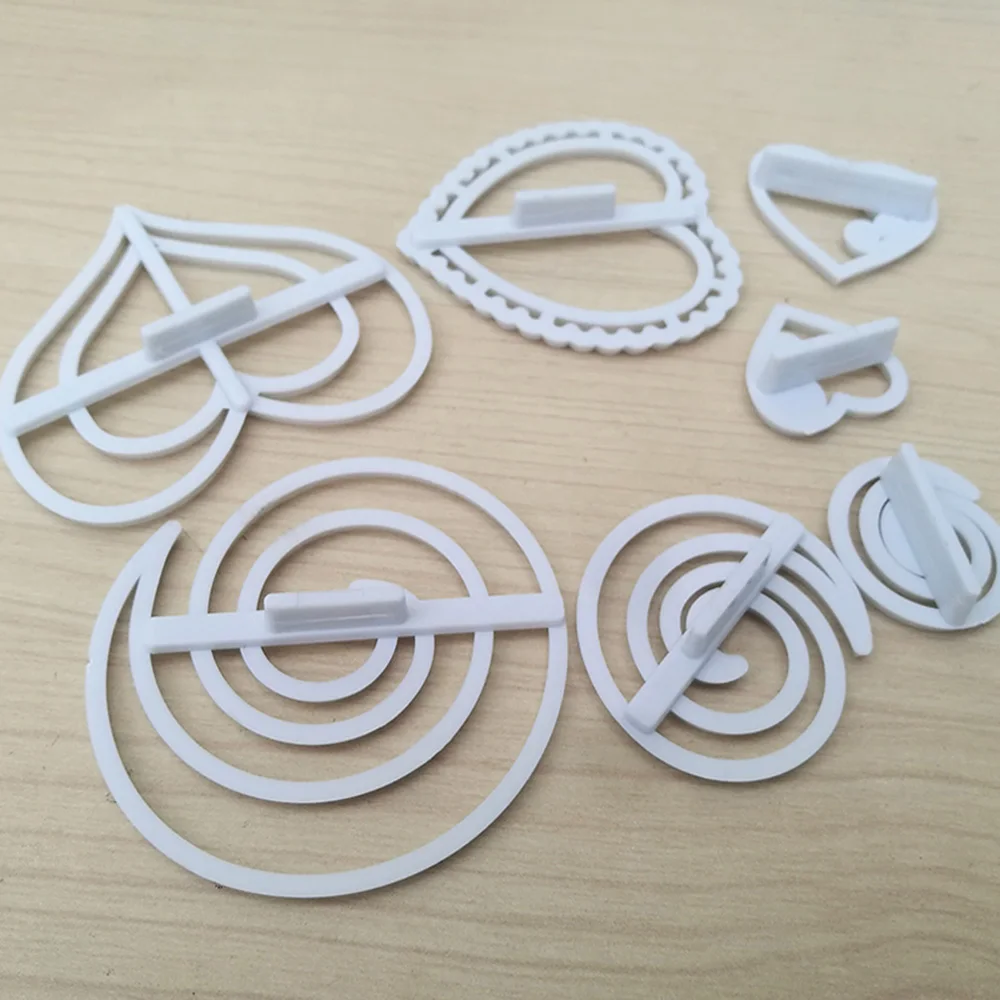 Креативные милые формы для резки печенья 7 шт. различные Кружева рамка сердца