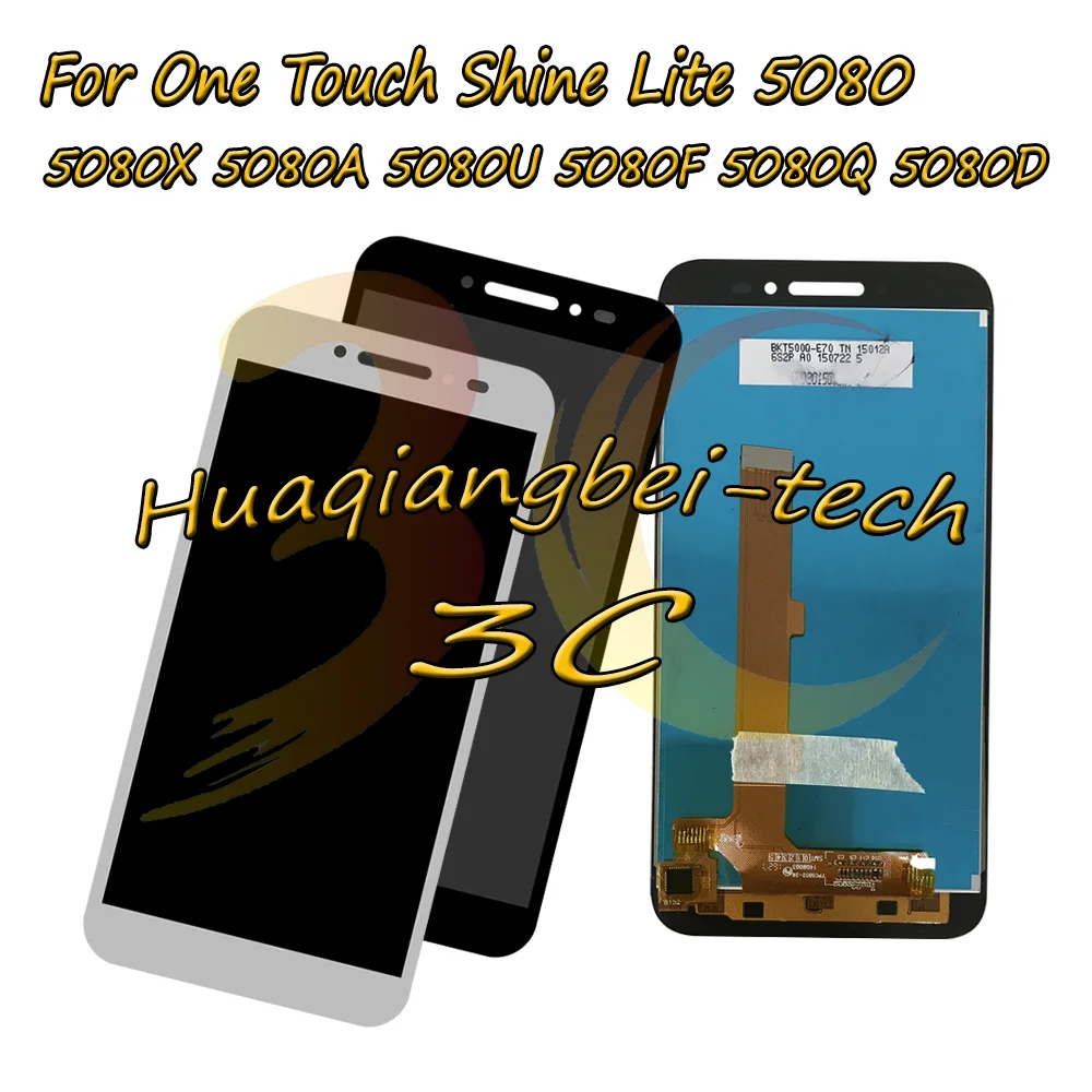 Для Alcatel One Touch Shine Lite 5080 5080X 5080A 5080U 5080F 5080Q 5080D Полный ЖК-дисплей+ кодирующий преобразователь сенсорного экрана в сборе