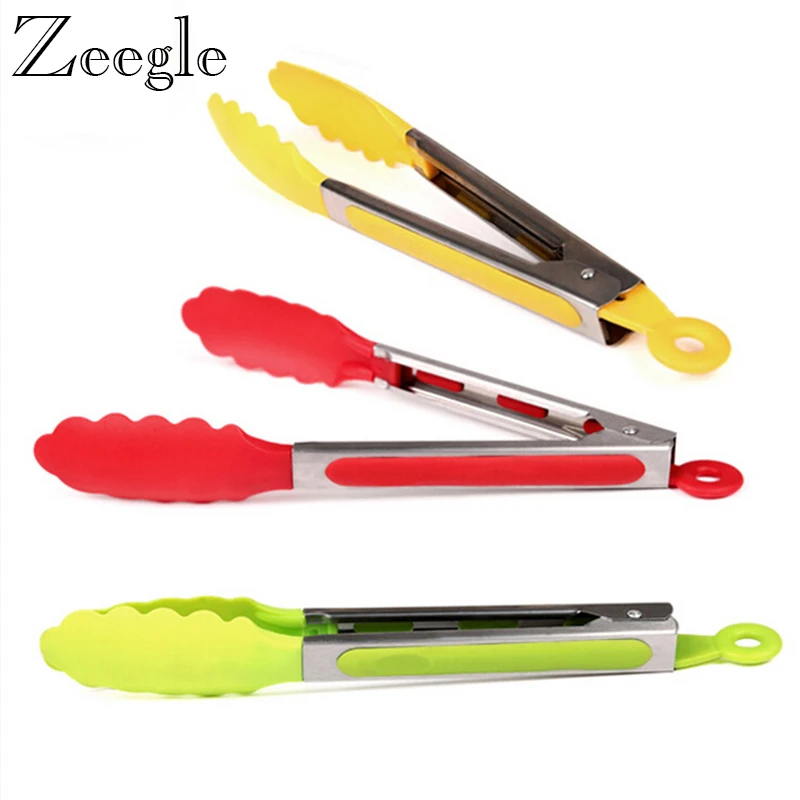 Zeegle 1 шт. кухонные щипцы для приготовления салата еды сервировки силиконовые
