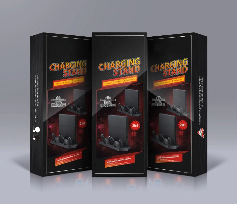 2 в 1 вертикальный стоячий вентилятор для охлаждения зарядное устройство Ps4/ps4 Slim