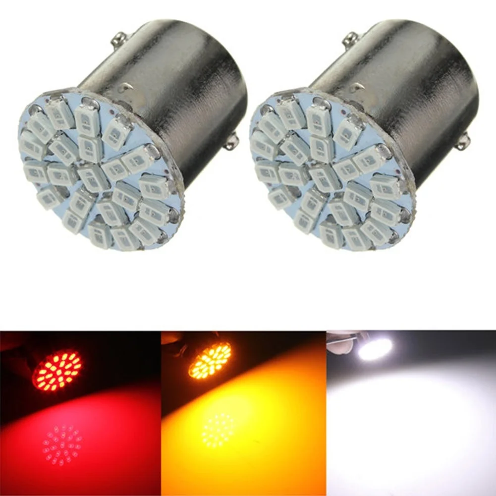 1156 BA15S 1206 22SMD Белый светодиодный стоп сигнал поворосветильник свет Автомобильная