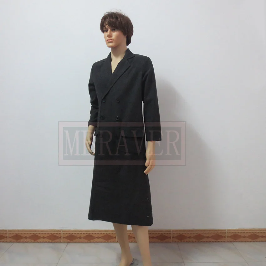 Who is Doctor Dr. Long Trench Coat Costume Black Version Tailored Cosplay Party | Тематическая одежда и униформа