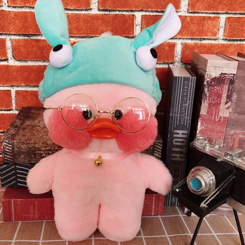 30 см Kawaii LaLafanfan кафе утка плюшевая игрушка мультяшная Милая Утка Мягкая кукла животные куклы детские игрушки подарок на день рождения для детей - Цвет: E