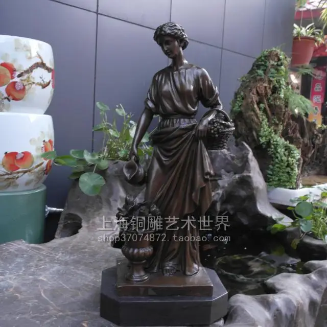 

classical sculpture harvest goddess bronze sculpture art ornament crafts decoration decoration gift Home Furnishing