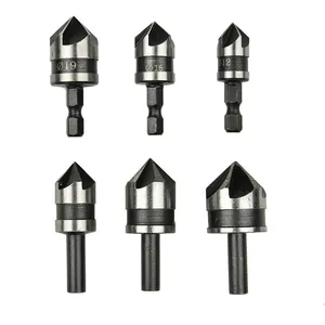 3 шт. 90 градусов 14 шестигранныецилиндрические 5 флейты зенковки сверла фаски концевые фрезы для металла деревообрабатывающие