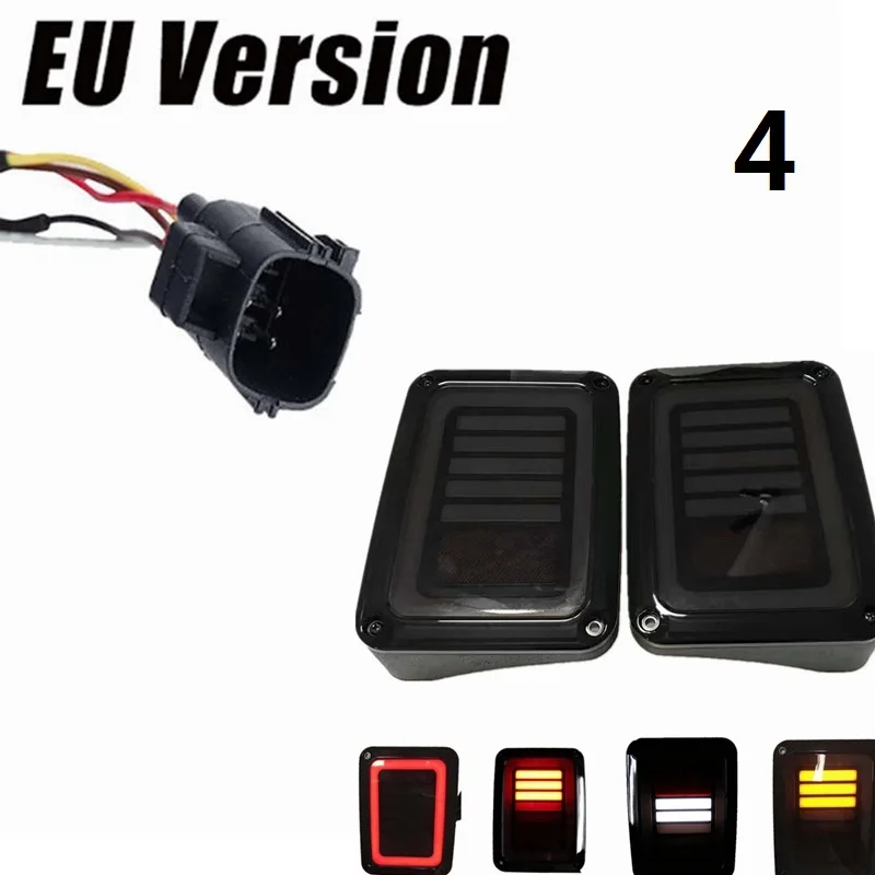 Дыма 2 шт. светодиодный фонарь светильник s для Jeep Wrangler JK автомобиля задний стоп