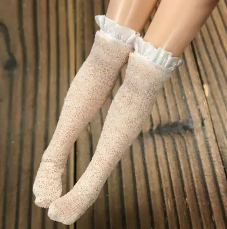 1 пара 1/6 кукольные носки для Blyth, Licca, Azone, Momoko, Barbies кукла чулок Одежда аксессуары игрушки - Цвет: light orange