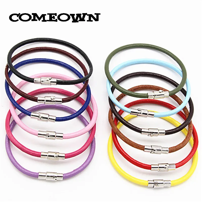 COMEOWN 2017 женские модные браслеты и 10 шт. 3 мм 16-25 см из нержавеющей стали магнитные
