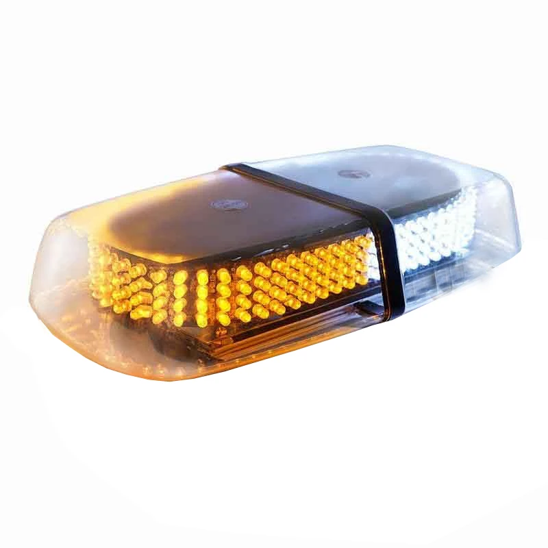 Dual color Amber / White Warning Emergency Truck Car 240-LED Snow Plow Safety Strobe Light With Magnetic Base