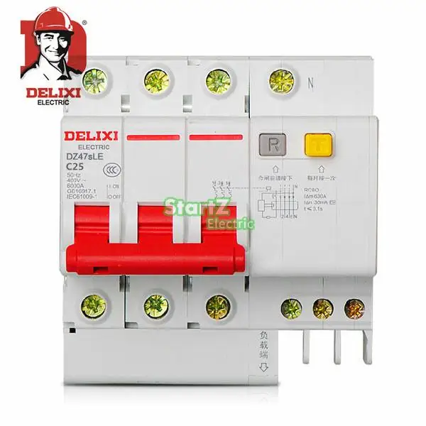Автоматический выключатель 25A 3P RCBO RCD DE47LE DELIXI | Обустройство дома