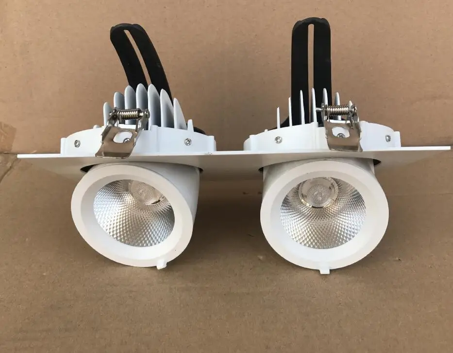 Светодиодный точечный светильник 8 шт./лот двойное вращение на 360 градусов 20 Вт 30