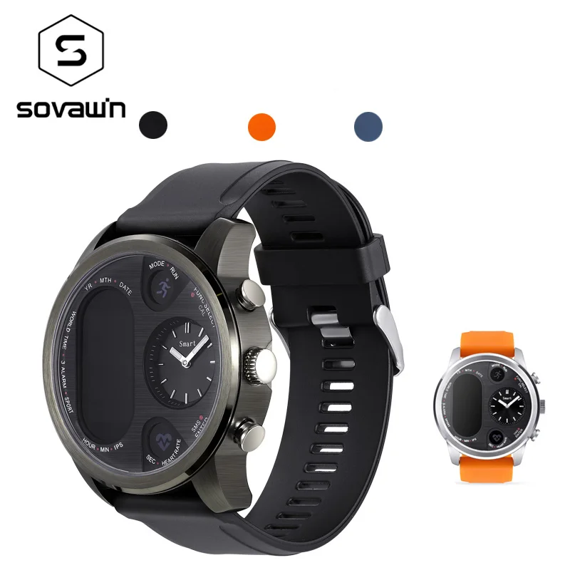 Sovawin T3 Смарт-часы Для мужчин частота сердечных сокращений GPS Водонепроницаемый
