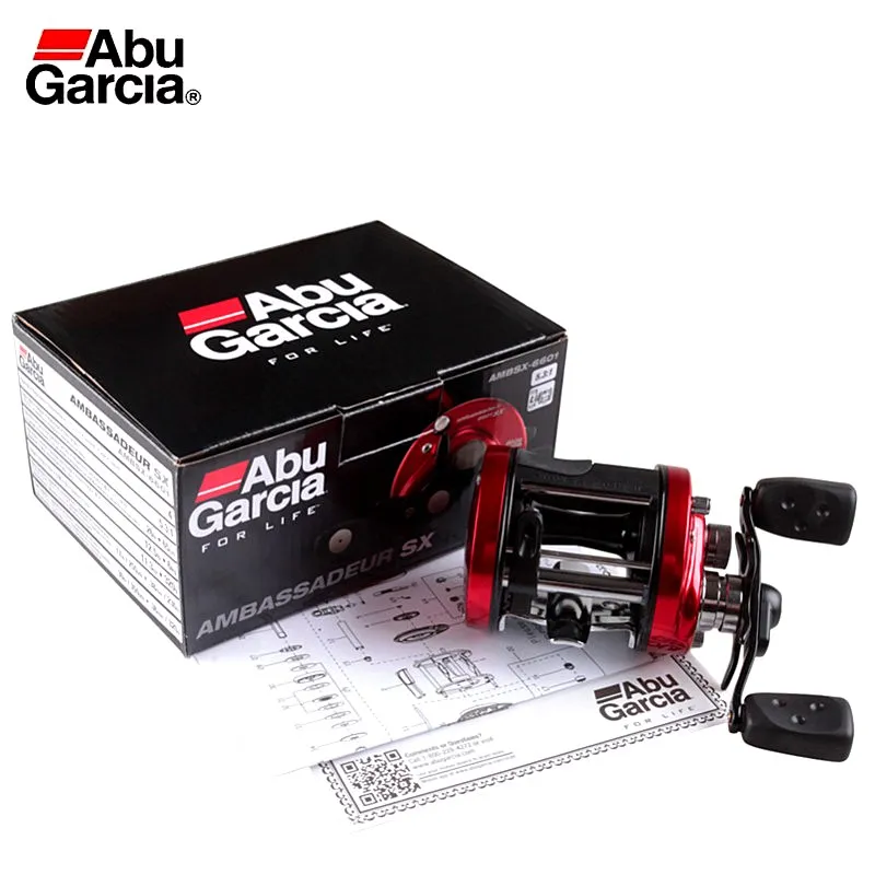 

Abu Garcia Ambassadeur SX 6600/6601 Drum Reel 3+1BB 5.3:1 Bait Casting Fishing Reel 5.6KG Drum Coil Wheel Carretilha De Pesca