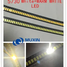10000 шт./лот 5730 LED white5000 + теплый белый 5000 0 5 W 50 55lm 6500K свет SMD 5630