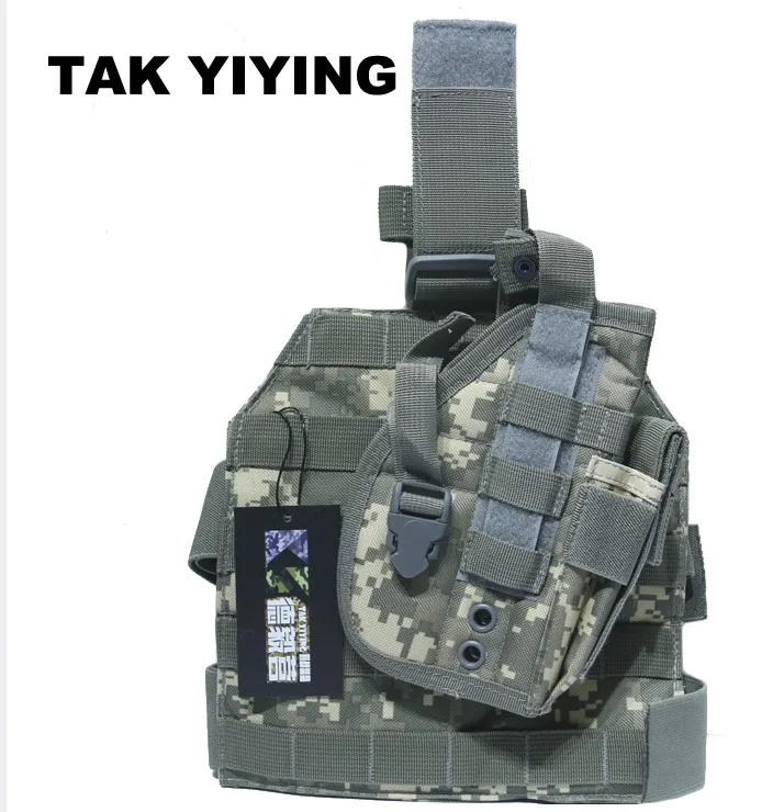 ACU TAK YIYING тактический охотничий пистолет Molle Drop Leg наклейки дизайн нейлоновая Платформа Панель w/кобура для пистолета чехол - Цвет: ACU