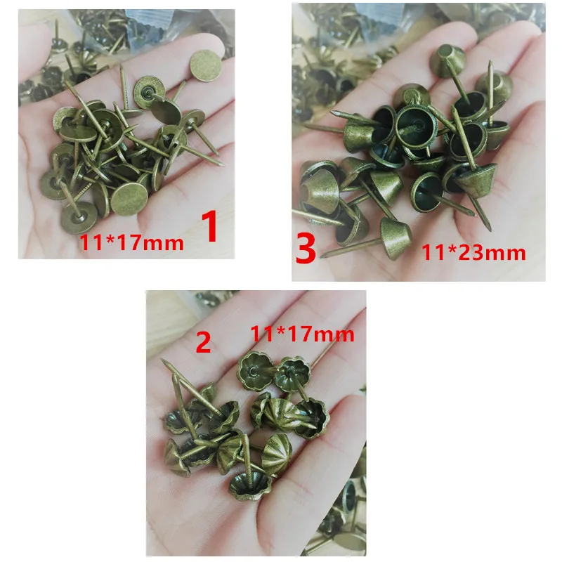 Винтажные железные декоративные гвозди для дивана гвоздики деревянные чехол