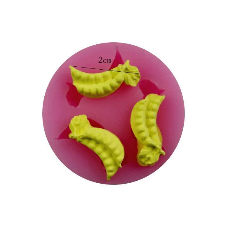 Силиконовая 3D гравировка растений овощей рисунок тройного горошина зеркальная