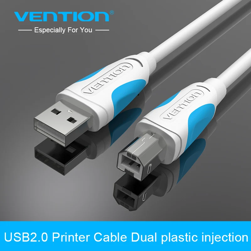 Vention usb кабель для принтера высокоскоростной A-B папа-папа usb кабель для принтера Синхронизация данных для 3d принтера этикеток lenovo 1 м 2 м 3 м