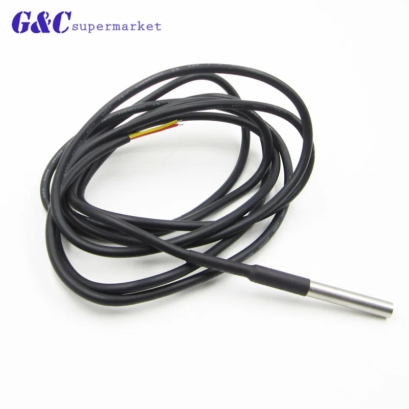 Водонепроницаемый датчик температуры DS1820 с посылка из нержавеющей стали DS18b20 18B20