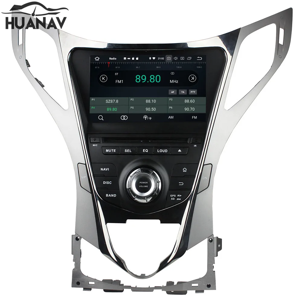HUANVA Android 8 0 без DVD плеера GPS навигация для Hyundai AZERA Grandeur i55 2011 + головное устройство