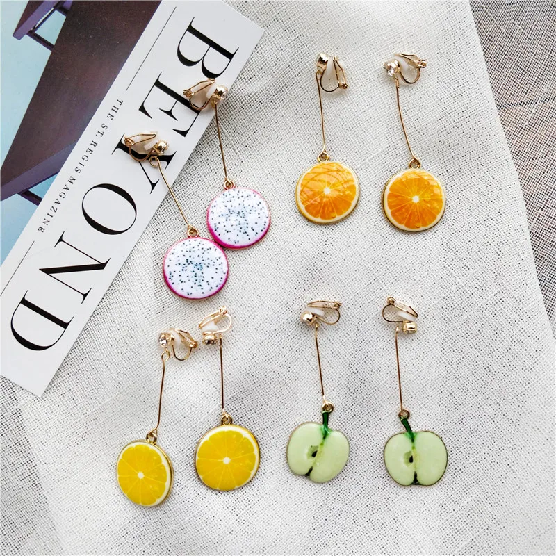 Арбуз детские носки в форме клубники Длинная подвеска клипсы для женщин