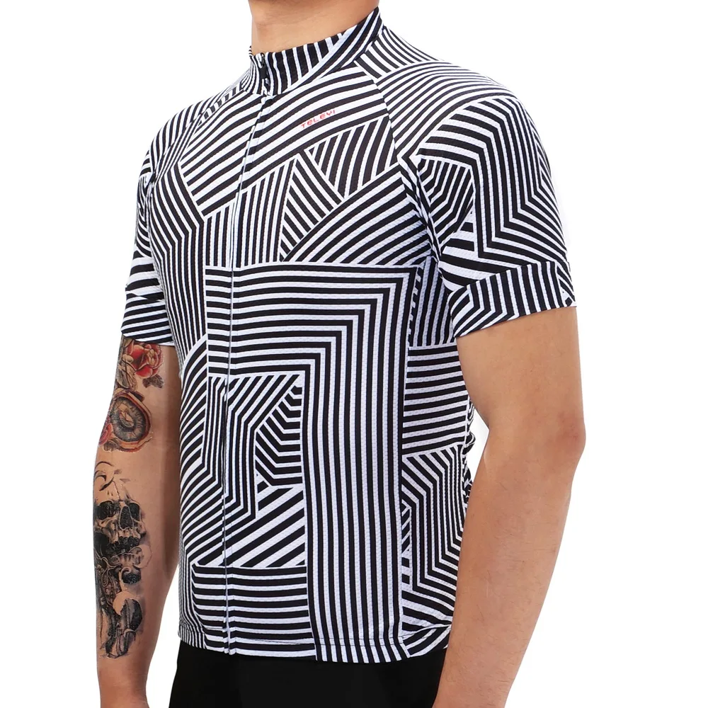 TELEYI Мужская Новая полосатая гоночная велосипедная одежда для велоспорта Pro Team Ropa