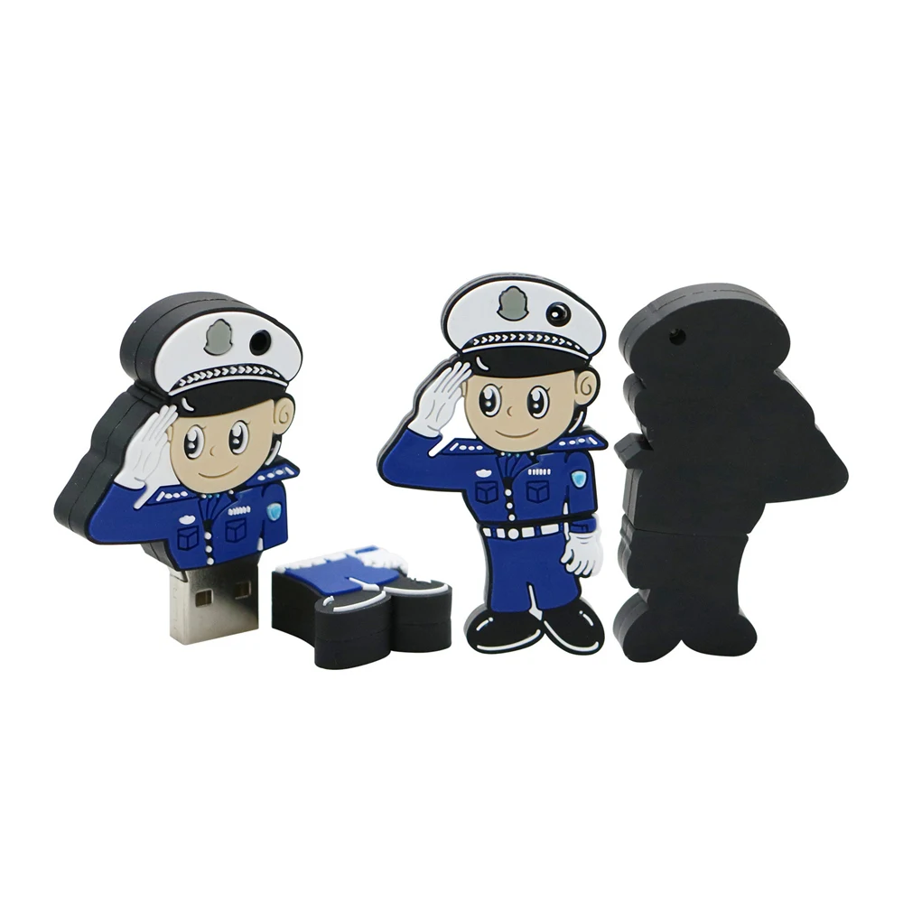 Полиция USB Flash Drive 8 ГБ 16 32 Memory Stick 2 0 флэш накопитель карты U диск|USB флэш-накопители| |