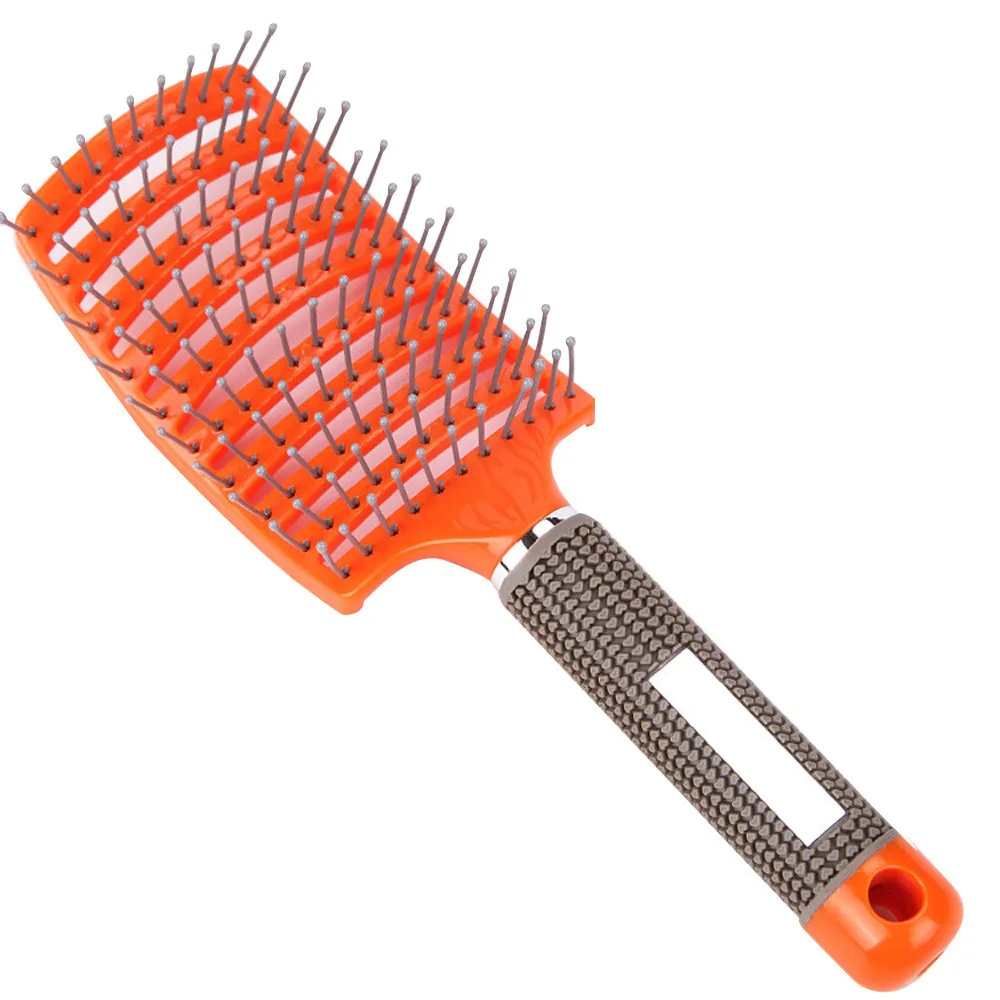 B Beauty girl Professional New Salon Professional Vent Hair Brush Anti-Static Hair Styling Scalp Massage Comb Drop Shipping 3A25 - Цвет: B