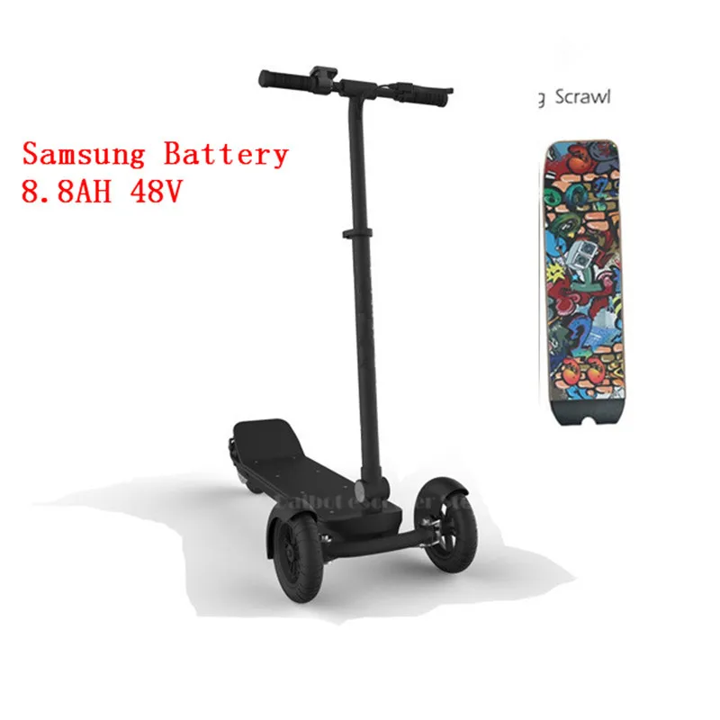 Samsung battery 8.8A Daibot Электрический скейтборд для взрослых ES доска 3-х колесный samsung Батарея двухколесные электрические скутеры с 8,5 дюйма 48V 450W складной самокат - Цвет: Samsung battery 8.8A