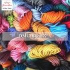 Золотой панно, DMC819-892 многоцветный 10 шт.лот 1,2 м длина резьбы декоративным стежком, шелковые вышивальные нити в мотках для вышивка нитки мулине наборы