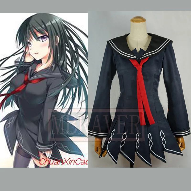 Black Bullet Burakku Buretto Kisara Tendo Tendou платье Косплей Костюм