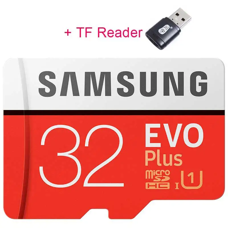 micro sd Samsung Micro SD карты памяти 32 ГБ 64gb128gb 256 г Evo+ EVO Plus Class10 TF карты C10 memoria SDXC UHS-I U1U3 для мобильного телефона карта памяти - Емкость: MC32G plus TFreader