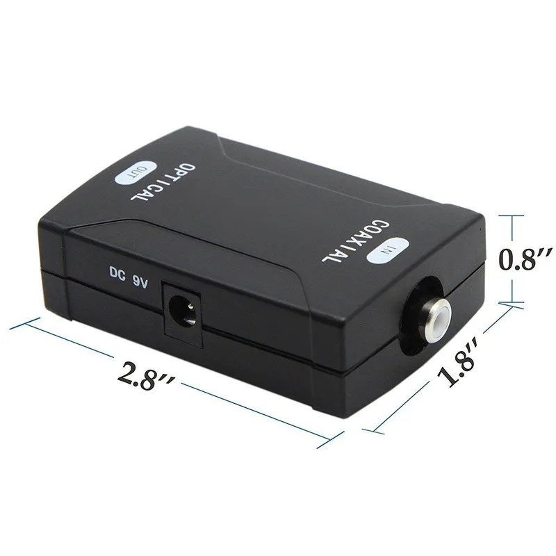 Новый коаксиальный RCA для оптического Toslink SPDIF цифровой преобразователь