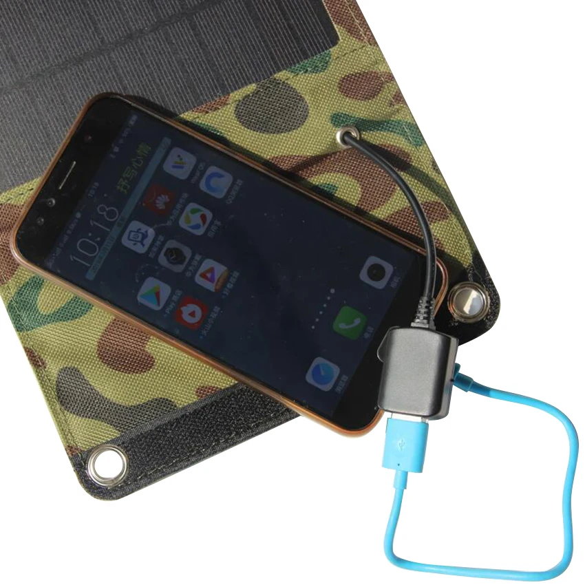 Складное солнечное зарядное устройство 5 В USB-выход портативное для смартфонов