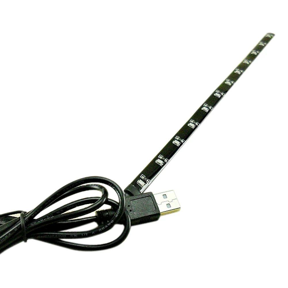 Светодиодная лента с USB 3528 SMD 5 В подсветка для телевизора HD 12 светодиодов Плоский