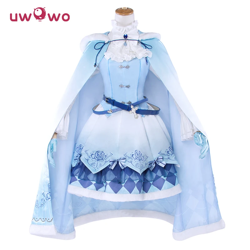 UWOWO чудо Никки костюм игра Uwowo косплей принцесса Лиза ледяное синее платье