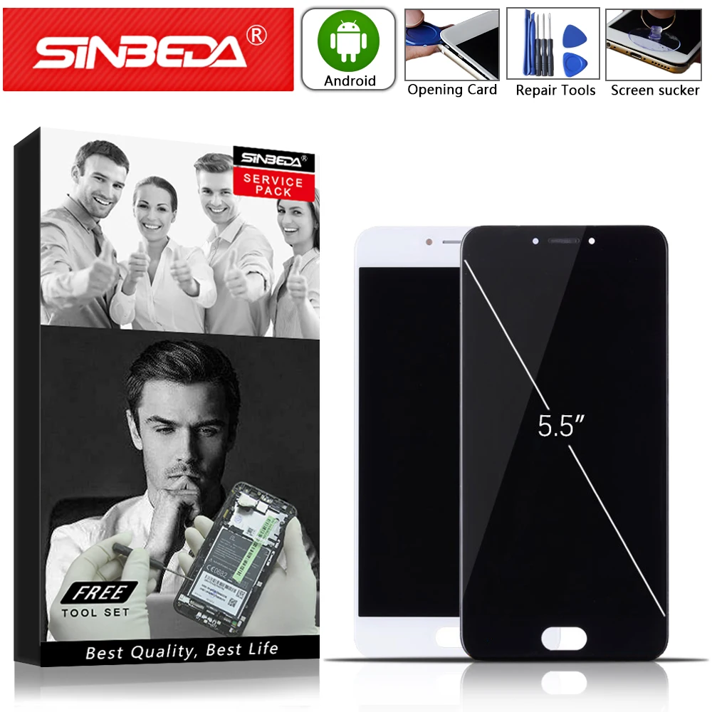 5 &quotоригинальный черный/белый ЖК дисплей для MEIZU MX6 сенсорный экран с рамкой