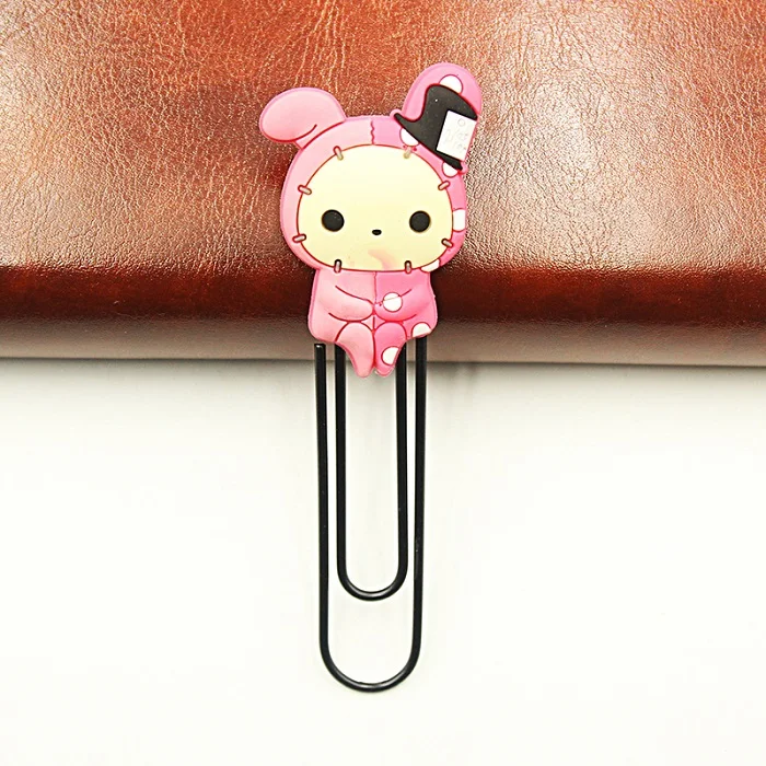 1 шт. милый мультфильм Kawaii серии Rilakkuma закладки клип Памятка клип бумага закладки школьные канцелярские принадлежности закладки-скрепки - Цвет: 3