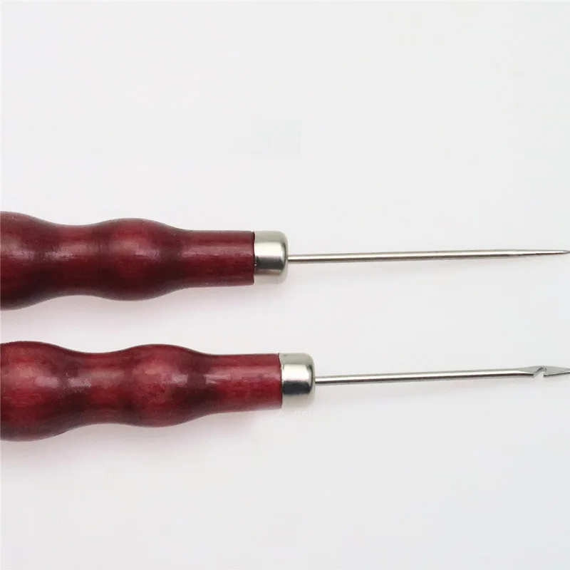 2 шт. инструменты для перфорации кожи с деревянной ручкой|Наборы инструментов